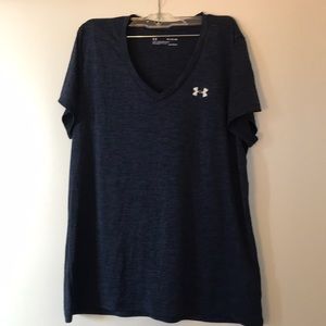 Navy Under Armour Workout Top